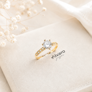 Anillo de Compromiso de Oro 18kt