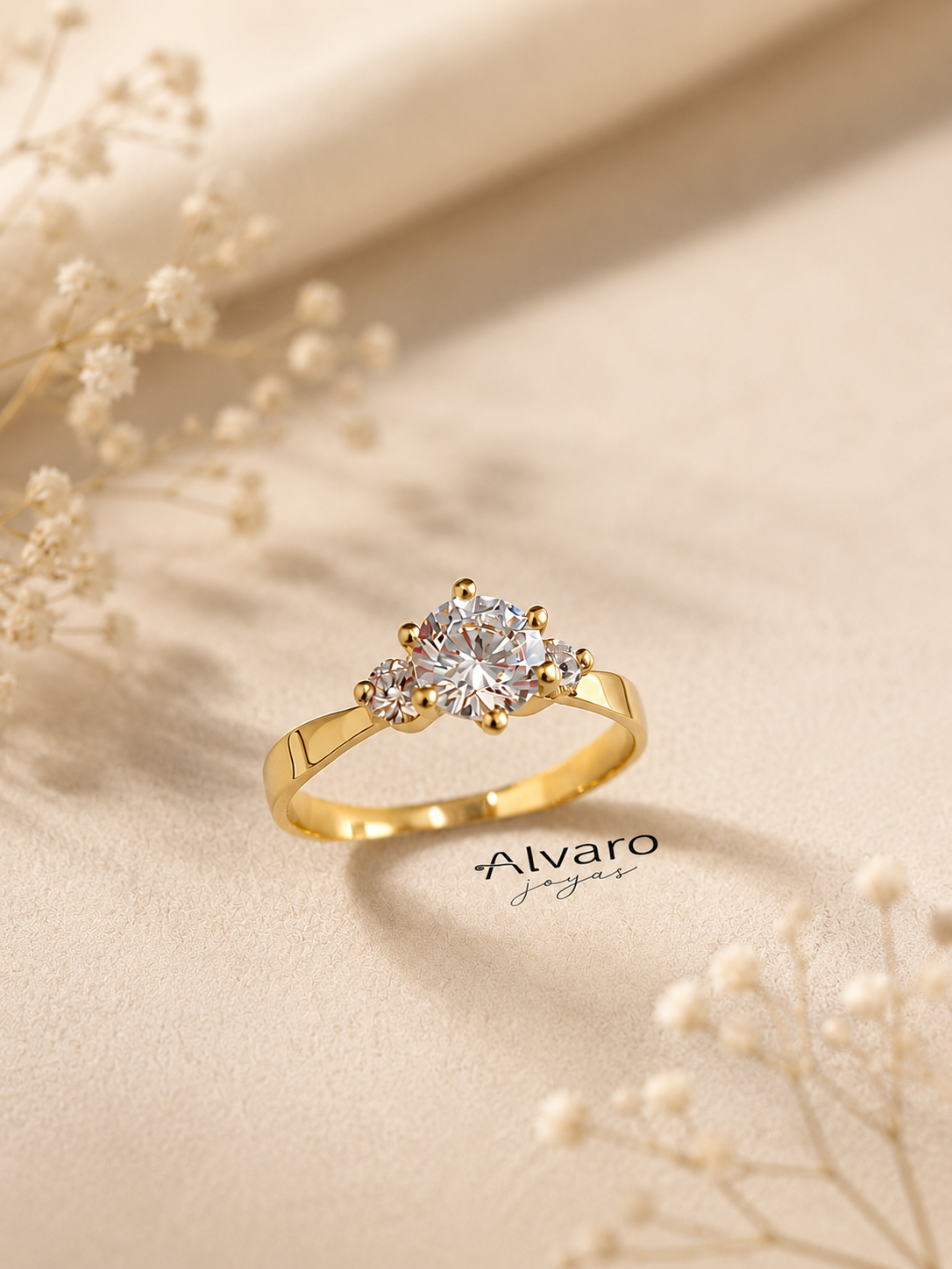 Anillo de Compromiso de Oro 18kt