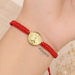 Pulsera de Protección Virgen Caacupé de Oro 18kt